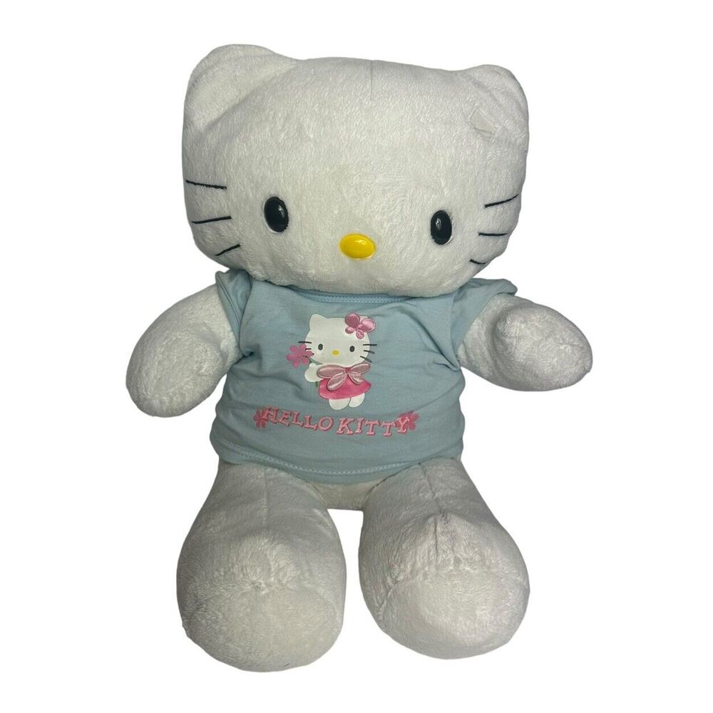 Hello Kitty Build A Bear Stuffed Plush Animal 2010 RETIRED SANRIO 17" NO Bow